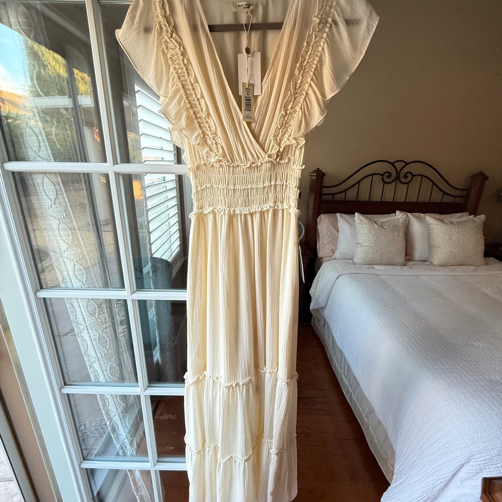 Max Studio Cream Maxi Dress